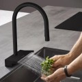 Virtuves maisītājs Hansgrohe  Aquno Select M81 170 3j izvelkamu galvu 73837670 Melns Matēts