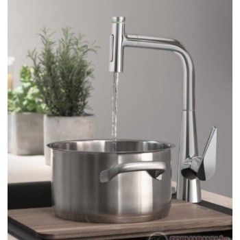 Virtuves Izlietnes Maisītājs Hansgrohe Talis Select M51 300 2j izvelkamu galvu sBox  73867000 Hromēts
