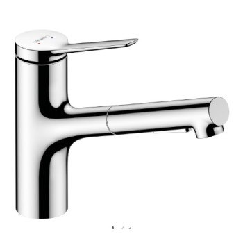 Смеситель для кухни Hansgrohe Zesis M33 150 выдвижной хром 74820000