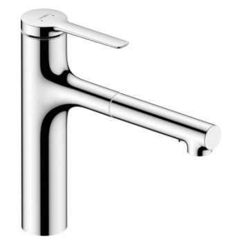 Смеситель для кухни Hansgrohe Zesis M33 160 2jet с выдвижной головкой 74823000 Chrome