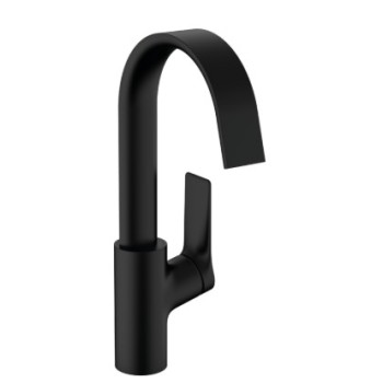 Vannas istabas izlietnes maisītājs Hansgrohe Vivenis 210 ar grozāmu izteku 75032670 Melns matēts