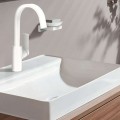 Vonios praustuvo maišytuvas Hansgrohe Vivenis 210 su pasukamu snapu 75032700 Baltas Matinis