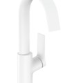 Vonios praustuvo maišytuvas Hansgrohe Vivenis 210 su pasukamu snapu 75032700 Baltas Matinis