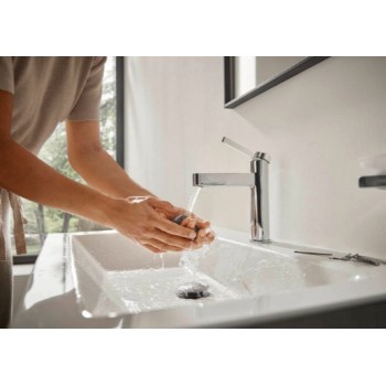 Vannas istabas izlietnes maisītājs Hansgrohe Finoris 110  CoolStart ar pop up vārstu 76024000 hromēts