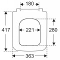 Крышка для унитаза Villeroy & Boch Venticello с функцией Soft Close, белое 8M22S101