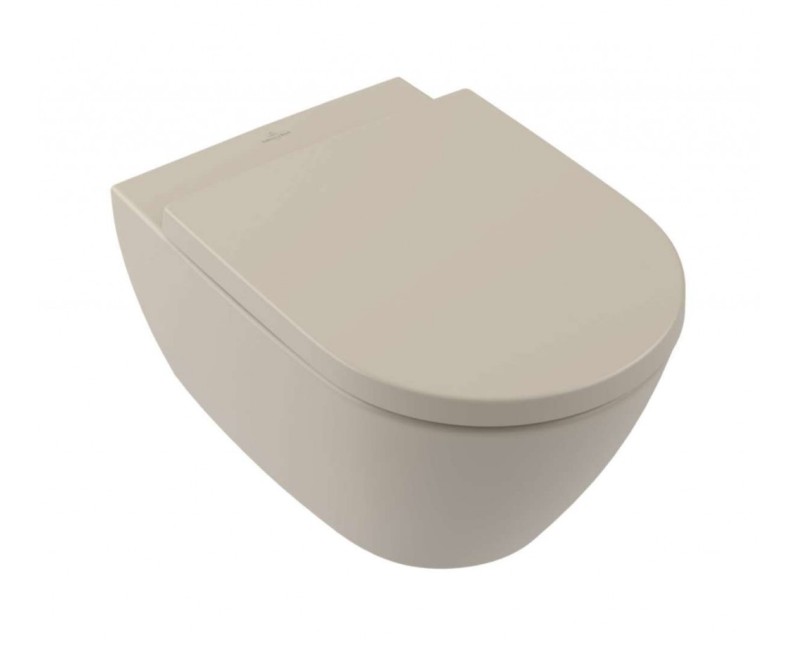 Poda vāks Villeroy & Boch Subway 3.0 SoftClose, QuickRelease Mandeļu krāsa 8M42S1AM