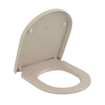 Poda vāks Villeroy & Boch Subway 3.0 SoftClose, QuickRelease Mandeļu krāsa 8M42S1AM