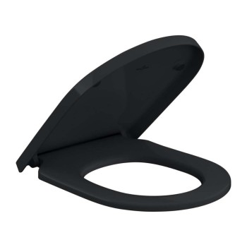 Poda vāks Villeroy & Boch Subway 3.0 SoftClose, QuickRelease Melns 8M42S1R7