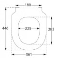 Poda vāks Villeroy & Boch Subway 3.0  ar SoftClose+QuickRelease CeramicPlus Balts 8M42S1RW