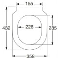 Кришка для унитаза Villeroy & Boch Subway SlimSeat, белое 9M656101