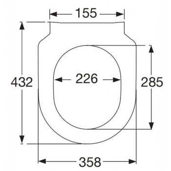 Poda vāks Villeroy & Boch Subway SlimSeat, Balts 9M656101