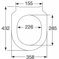 Poda vāks Villeroy & Boch Subway SlimSeat ar SoftClose+QuickRelease Balts 9M65S101