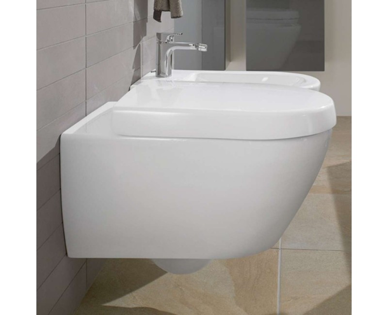 Кришка для унитаза Villeroy & Boch Subway 2.0 с функцией SoftClose+QuickRelease, белое 9M68S101