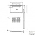 Vannas istabas spogulis Villeroy & Boch More To See One ar LED apgaismojumu, 100x60cm A430A400
