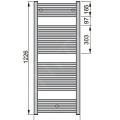 Dvieļu žāvētājs / Radiators Zehnder Virando 120x45cm Balts AB-120-045