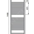 Rankšluosčių džiovintuvas / Radiatorius Zehnder Virando 150x45cm Baltas AB-150-045