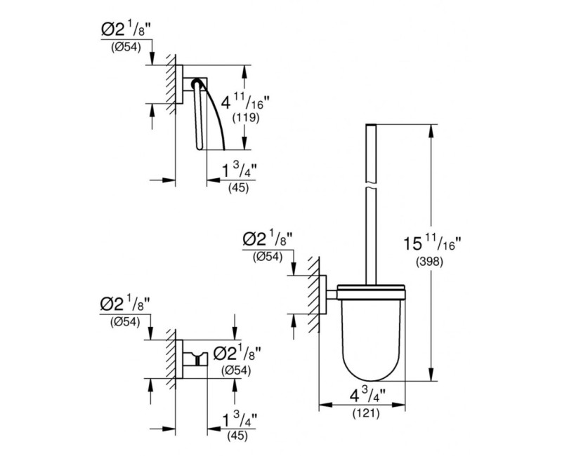 Grohe Essentials priedų rinkinys, Supersteel 40407DC1
