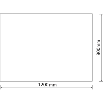 Vannas istabas spogulis Aqualine ar LED apgaismojumu 120x80 cm, pulēts 22500