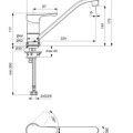 Virtuves maisītājs Ideal Standard Alpha Hromēts BC490AA