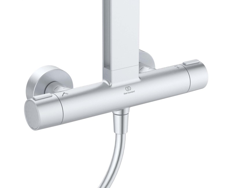 Душевая система Ideal Standard Ceratherm ALU с термостатом Silver BD583SI