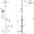 Душевая система Ideal Standard Ceratherm ALU с термостатом Silver BD583SI