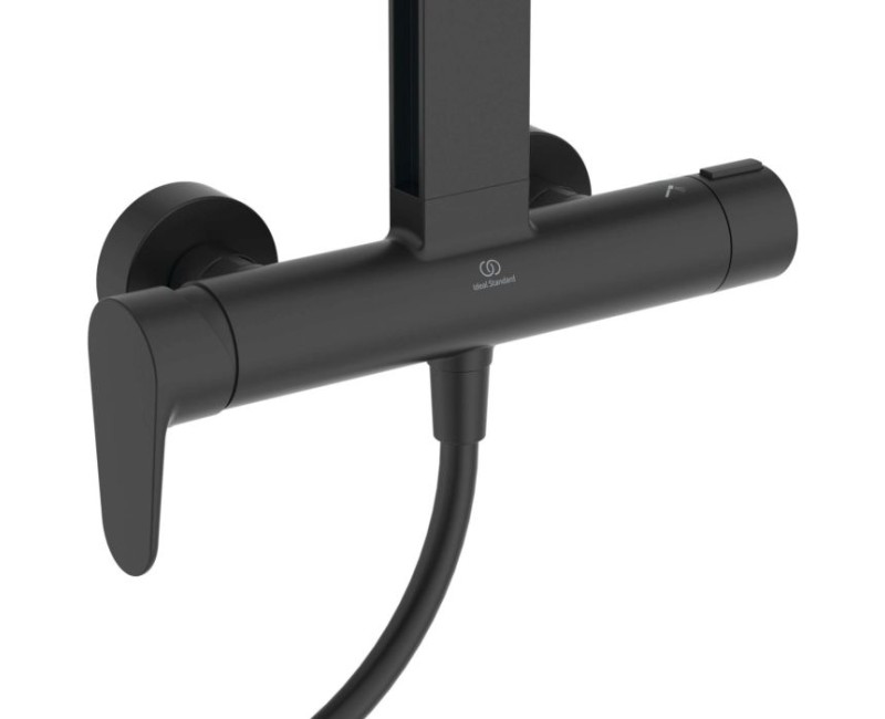 Dušas sistēma Ideal Standard Ceratherm ALU ar Termostatu Melna matēts BD584XG
