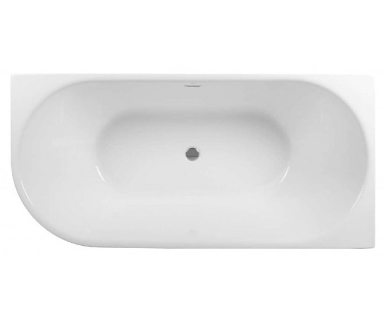 Вольностоящая ванна Kielle Idolio 170x80 см, акрил, правая сторона, белый 1122453R0