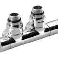 Savienojumu komplekts SAPHO TWIN dvieļu žāvētājam / radiatoram, Hromēts CP401S