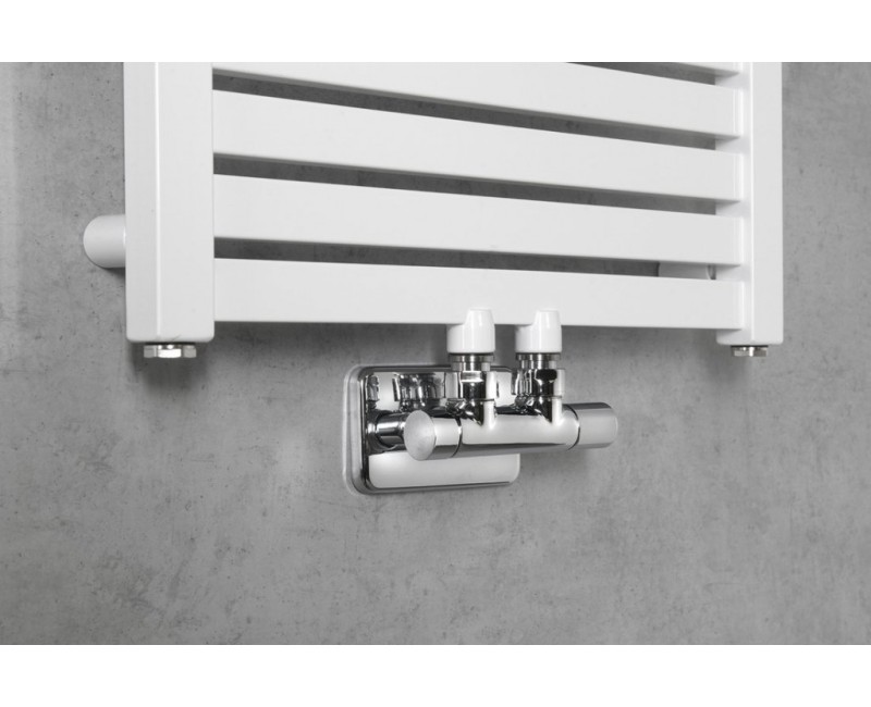 Savienojumu komplekts SAPHO TWIN dvieļu žāvētājam / radiatoram, Hromēts CP401S