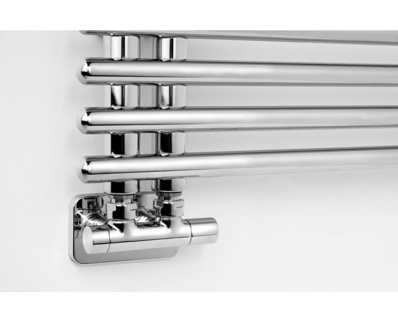 Savienojumu komplekts SAPHO TWIN dvieļu žāvētājam / radiatoram, Hromēts CP401S