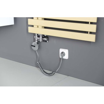 Savienojumu komplekts SAPHO TWIN Combi dvieļu žāvētājam / radiatoram, Hromēts CP461S