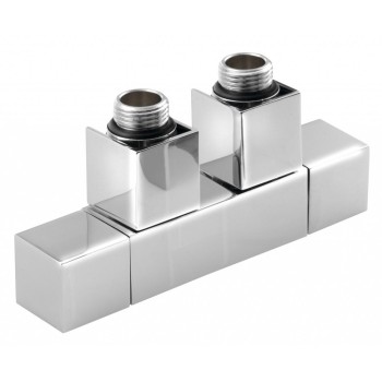 Комплект для подключения SAPHO Cube Twin, шаг 50 мм, хром CP581S