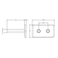 Radiatoru savienojumu komplekts Sapho TWIN Melna Matēta CP7135B