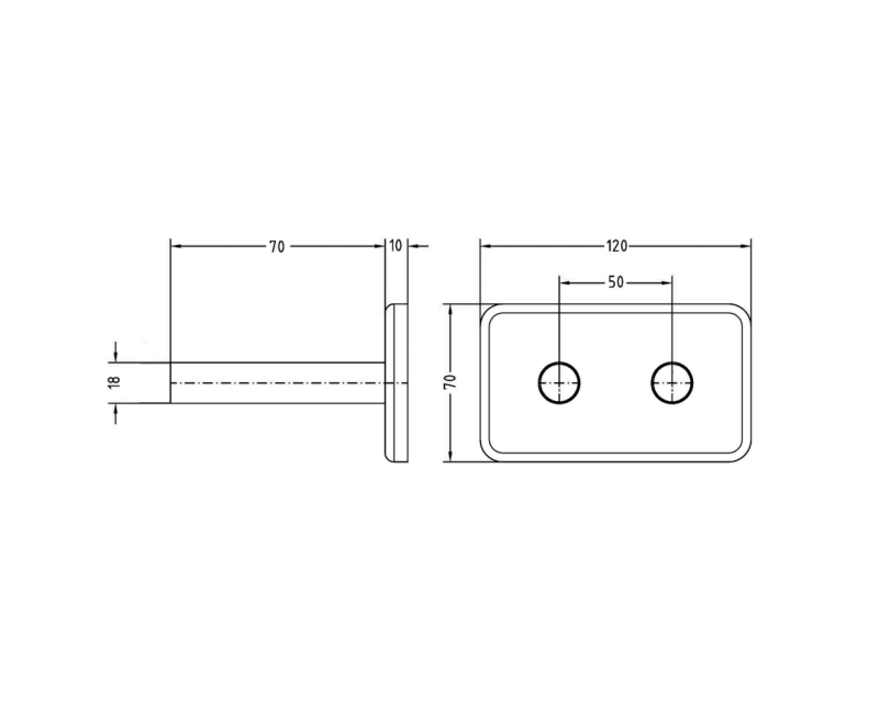 Radiatoru savienojumu komplekts Sapho TWIN Melna Matēta CP7135B