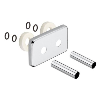Radiatoru savienojumu komplekts Sapho TWIN  matēts nerūsējošais tērauds CP7535