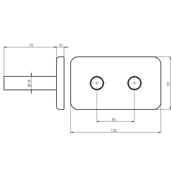 Radiatoru savienojumu komplekts Sapho TWIN  matēts nerūsējošais tērauds CP7535