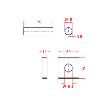 Radiatoru savienojumu komplekts Sapho Kvadrātveida hroms CP811