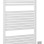 Dvieļu žāvētājs / Radiators AQUALINE Tondi-E elektriskais 60x133cm, 600W, balts  DE480T