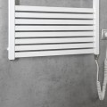 Dvieļu žāvētājs / Radiators AQUALINE Tondi-E elektriskais 60x133cm, 600W, balts  DE480T