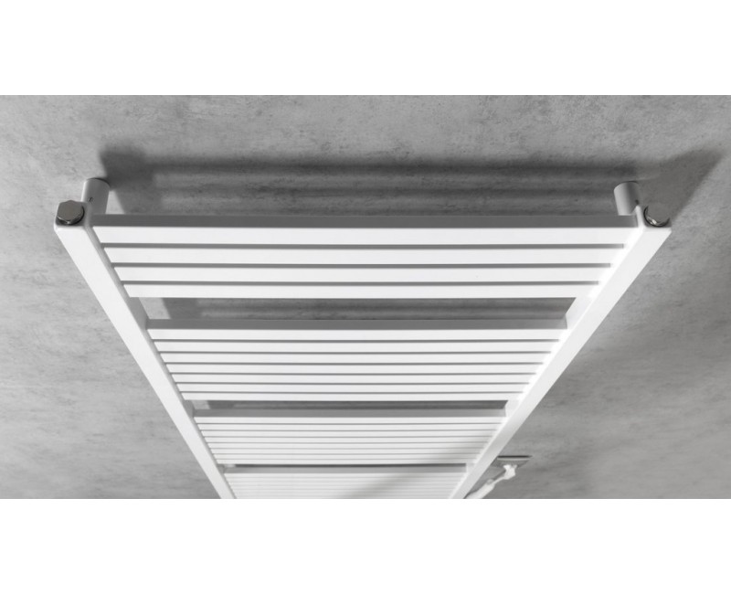 Dvieļu žāvētājs / Radiators AQUALINE Tondi-E elektriskais 60x133cm, 600W, balts  DE480T