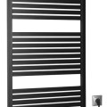 Полотенцесушитель / Радиатор AQUALINE Tondi-E электрический 60x133см, 600Вт, матовый черный DE486T
