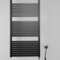 Полотенцесушитель / Радиатор AQUALINE Tondi-E электрический 60x133см, 600Вт, матовый черный DE486T