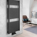 Rankšluosčių džiovintuvas / Radiatorius AQUALINE Tondi 45x97cm, matinė juoda DT456T