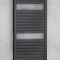 Rankšluosčių džiovintuvas / Radiatorius AQUALINE Tondi 45x97cm, matinė juoda DT456T