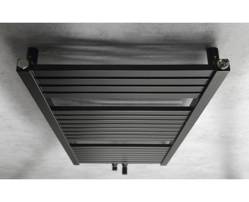 Rankšluosčių džiovintuvas / Radiatorius AQUALINE Tondi 45x97cm, matinė juoda DT456T