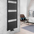 Dvieļu žāvētājs / Radiators AQUALINE Tondi radiators 45x133 cm  matēti melns  DT476T
