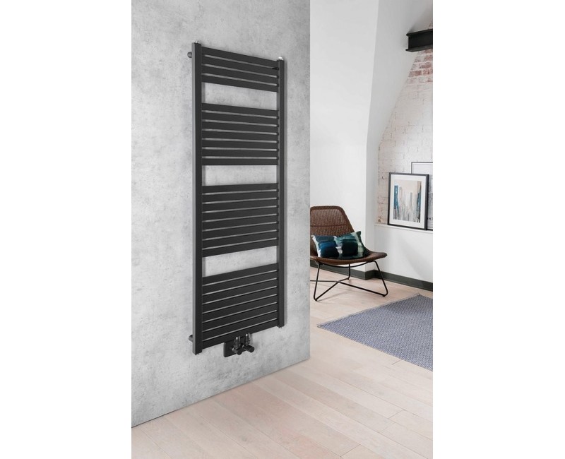 Dvieļu žāvētājs / Radiators AQUALINE Tondi radiators 45x133 cm  matēti melns  DT476T