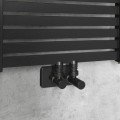 Dvieļu žāvētājs / Radiators AQUALINE Tondi radiators 45x133 cm  matēti melns  DT476T