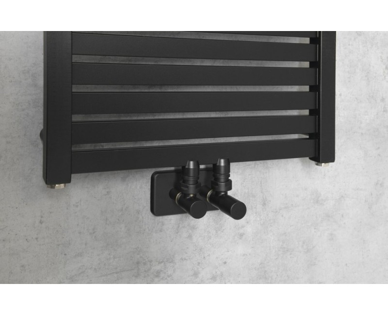 Dvieļu žāvētājs / Radiators AQUALINE Tondi radiators 45x133 cm  matēti melns  DT476T