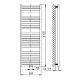 Полотенцесушитель / Радиатор AQUALINE Tondi радиатор 60x133 см белый DT480T